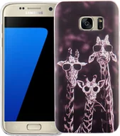 Etui i futerały do telefonów - Etui na telefon Samsung Galaxy S7 Cover Etui ochronne Motif Slim Silicone TPU 3 Giraffes - miniaturka - grafika 1