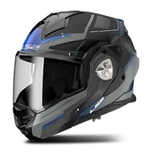 Kaski motocyklowe - Kask Adventure LS2 FF901 ADVANT X Spectrum Czarny Titan/NiebieskiM - miniaturka - grafika 1