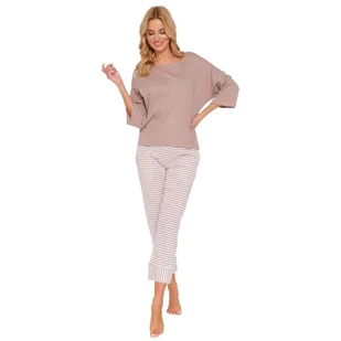 Piżama w kolorze beżowym doctor nap -xxl - Piżamy damskie - miniaturka - grafika 1