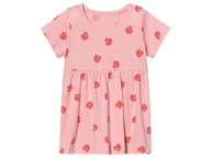 Sukienki i spódniczki dla dziewczynek - lupilu® Sukienka niemowlęca z bawełny (74/80, Różowy) - miniaturka - grafika 1