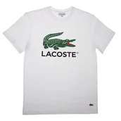 Koszulki męskie - Koszulka Lacoste TH1285-001 - biała - miniaturka - grafika 1