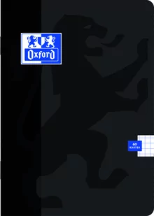 Hamelin Zeszyt A5, 60 kartek, kratka z marginesem, czarny, Oxford Esse 31078-uniw - Zeszyty szkolne - miniaturka - grafika 1