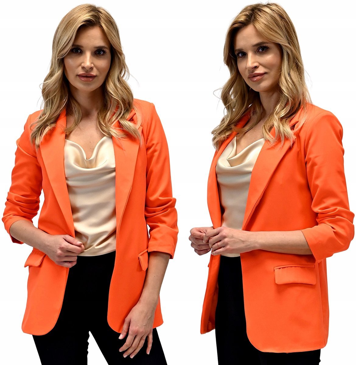 Damska Marynarka Luźny Żakiet modna Narzutka S/36