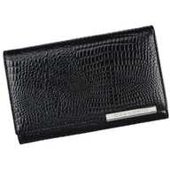 Portfele - Portfel Damski Skórzany GREGORIO Duży Z Suwakiem Lakierowany RFID GF-112 CZARNY 15 x 10 x 4 [cm] - miniaturka - grafika 1