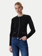Swetry damskie - Guess Kardigan W6RR42 Z4422 Czarny Regular Fit - miniaturka - grafika 1