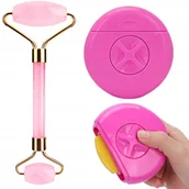 Masażery - Masażer Do Twarzy Roller Golarka 3 W 1 Zestaw - miniaturka - grafika 1