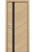 Drzwi wewnętrzne - Pol-Skone Dzwi Wewnętrzne Z Szybą Czarną Espina V1S Dąb Europejski - miniaturka - grafika 1