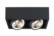 Lampy sufitowe - Kaspa Cube Lampa sufitowa 2-punktowa Czarny 70358202 - miniaturka - grafika 1