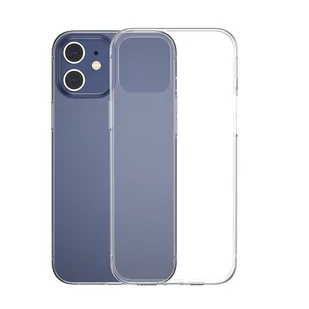 Baseus Simple Case Elastyczne żelowe etui iPhone 12 mini Przezroczysty ARAPIPH54N-02 - Etui i futerały do telefonów - miniaturka - grafika 1