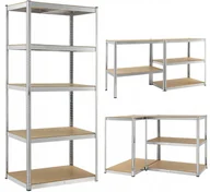 Szafy i regały magazynowe - Regał magazynowy metalowy 180x90x40cm mocny 875kg - miniaturka - grafika 1