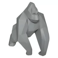 Figurki dekoracyjne - Figurka Origami Gorilla szara - miniaturka - grafika 1