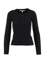 Swetry damskie - Guess Damski sweter INES Vn Ls, Jet Black A996., M - miniaturka - grafika 1