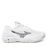 Buty sportowe damskie - Buty halowe Mizuno Wave Stealth 6 X1GB2430 Biały - miniaturka - grafika 1