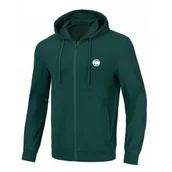 Odzież taktyczna i umundurowanie - Bluza rozpinana z kapturem Pit Bull Heavy Weight 220 Coolmax Pique Rockey '24 - Ciemnozielona XXL - miniaturka - grafika 1