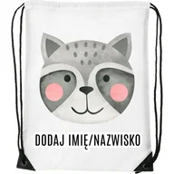 Worki na buty - Worek na buty z imieniem do przedszkola szkoły TWARZ3 - miniaturka - grafika 1