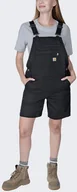 Spodnie sportowe męskie - Krótkie Ogrodniczki Carhartt Rugged Canvas Black - miniaturka - grafika 1