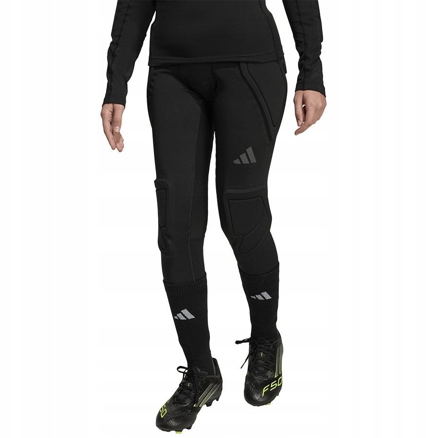 Adidas Legginsy bramkarskie dla dzieci adidas Padded Baselayer Long Tight czarne JZ9225 152cm