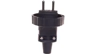 Gniazdka elektryczne - Emos Wtyczka gumowa 10/16A 250V 2P+Z IP65 czarna P0037 P0037 - miniaturka - grafika 1