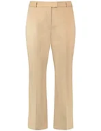 Spodnie damskie - Gerry Weber Damskie spodnie 7/8 z zakładanymi fiszbinami, spodnie rekreacyjne, skrócone, 7/8, jednokolorowe, długość 7/8, Caramel, 36 Kr�tki - miniaturka - grafika 1