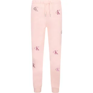CALVIN KLEIN JEANS Spodnie dresowe | Regular Fit - Spodnie sportowe damskie - miniaturka - grafika 1