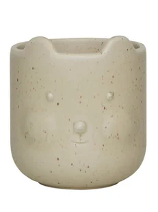 OYOY mini Kubek "Bear" w kolorze beżowym - 6+ - Sztućce dla dzieci - miniaturka - grafika 1