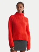 Swetry damskie - Marc O'Polo Golf 409 6211 60499 Czerwony Loose Fit - miniaturka - grafika 1