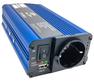 Przetwornica Bass Polska 5011 600/1200 W 12-230 V DC-AC Blue - Przetwornice samochodowe - miniaturka - grafika 1