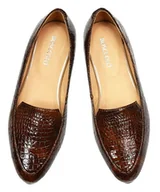 Mokasyny damskie - Mokasyny Skórzane wsuwane kroko (5674) - miniaturka - grafika 1