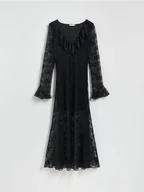 Sukienki - Reserved - Koronkowa sukienka maxi - czarny - miniaturka - grafika 1