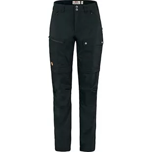 Fjällräven Damskie spodnie Abisko Midsummer Zip Off W, czarne, 42 - Spodnie rowerowe - miniaturka - grafika 1