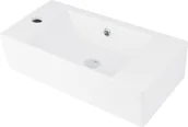 Umywalki - Deante Hiacynt New umywalka 51x25 cm nablatowa prostokątna biała CDY6U2L - miniaturka - grafika 1