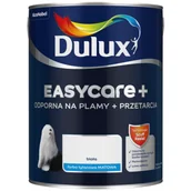 Farby wewnętrzne - Farba tytanowa Dulux EasyCare+ Plamy+Przetarcia Biała 5 l - miniaturka - grafika 1