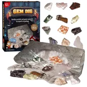 Mały naukowiec - Wykopaliska, zestaw kopalnia kryształów,  kamieni, diamentów. - miniaturka - grafika 1