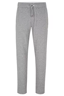 Spodenki męskie - BOSS Męskie spodnie do biegania z logo Cashmere Pants z mieszanki bawełny z dodatkiem kaszmiru, Medium Grey33, M - grafika 1