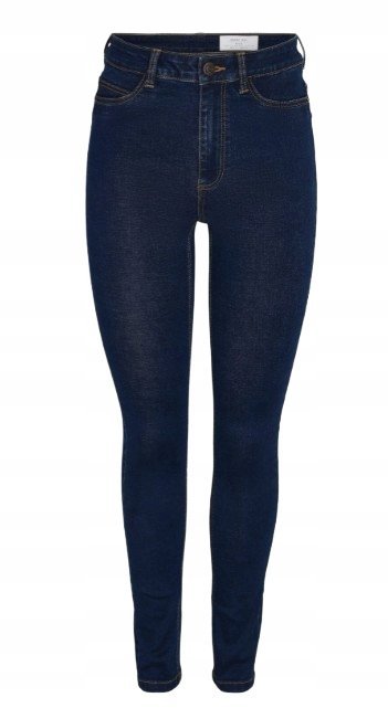 Noisy May Ciemne Jeansy Rurki Zapinane Na Guzik 30/32 Kwb