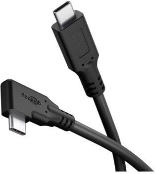 Goobay Kabel USB-C™ 90°, USB4™, 1 m, czarny 1 m RB79430