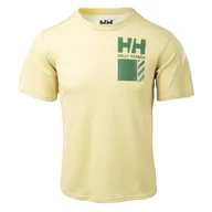 Koszulki męskie - Męska Koszulka HELLY HANSEN LIFA TECH GRAPHIC TSHIRT 48498_455 – Oliwkowy - miniaturka - grafika 1