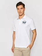 Koszulki męskie - La Martina Polo CCMP01 PK001 Biały Regular Fit - miniaturka - grafika 1