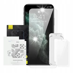 BASEUS ZESTAW 2X OCHRONNE SZKŁO HARTOWANE 0,3MM Z FILTREM DO IPHONE X / XS - Akcesoria do smartwatchy - miniaturka - grafika 1