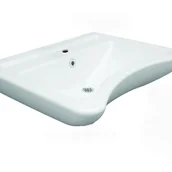 Umywalki - Umywalka dla niepełnosprawnych 63x50x20,5 cm ceramiczna, biała - miniaturka - grafika 1