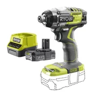 Klucze udarowe - Klucz udarowy RYOBI R18IDBL-0 + Akumulator RYOBI ONE+ RC18120-120 2Ah 18V + ładowarka - miniaturka - grafika 1