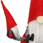 Ozdoby bożonarodzeniowe - Skrzat 38cm ozdoba świąteczna, krasnal świąteczny, gnom siedzący - miniaturka - grafika 1