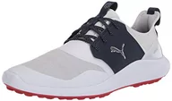 Buty sportowe męskie - PUMA Męskie buty do golfa, Ignite Nxt Lace US, Puma White Puma Silver Peacoat - 42.5 EU - miniaturka - grafika 1