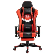 Fotele gamingowe - Fotel Gamingowy dla graczy EXTREME HERO RED - miniaturka - grafika 1