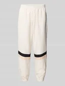 Spodnie sportowe męskie - Spodnie dresowe z elastycznym ściągaczem - miniaturka - grafika 1