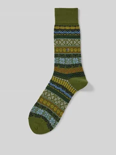 Skarpety z mieszanki żywej wełny model ‘Country Fair Isle’ - Skarpetki męskie - miniaturka - grafika 1