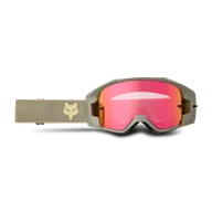 Gogle i okulary motocyklowe - Gogle Cross FOX Vue Core - Vivid Żywy kremowy - miniaturka - grafika 1