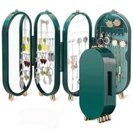 Biżuteria - akcesoria - Stojak do przechowywania pudełek na biżuterię (zielony) - miniaturka - grafika 1