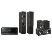 Kino domowe - Yamaha MusicCast RX-V4A Czarny, Indiana Line Tesi 5.0 561/761/241 Ciemny dąb - miniaturka - grafika 1