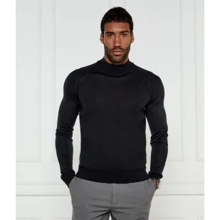 BOSS BLACK Wełniany golf H-Barcel 10267150 01 Slim Fit - Swetry męskie - miniaturka - grafika 1